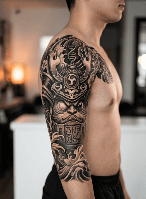 hinh_xam_daruma_samurai
