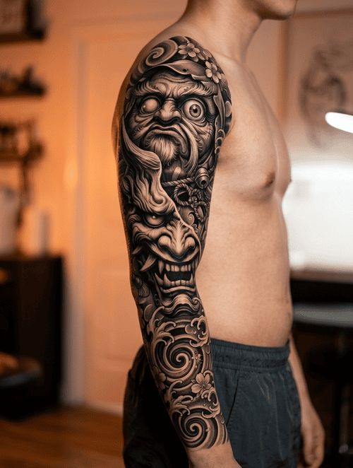 hinh_xam_daruma_trang_den