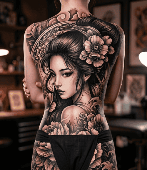 hinh_xam_hoa_mau_don_geisha
