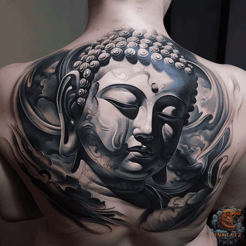 Hình xăm phật ở sau lưng: Biểu tượng của sự che chở, bảo vệ khỏi những điều không lường trước.