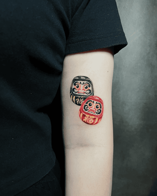Hình Xăm Daruma Mini