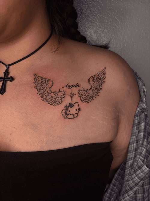 Xăm hình infinity (vô cực) ở ngực cho nữ mini: Thể hiện tình yêu bất diệt, không có điểm kết thúc