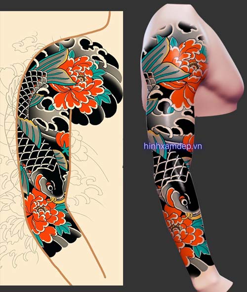 hinh_xam_nhat_co_full_tay_hoa_mau_don_5