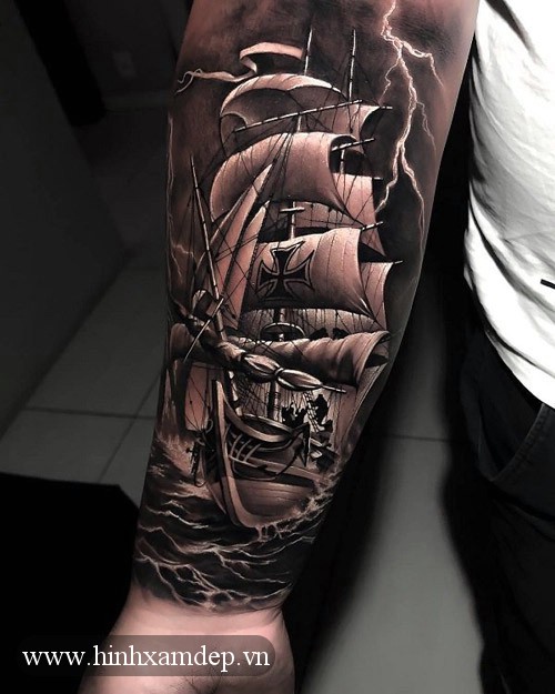 Hình xăm chiếc thuyền  Tattoo Gà