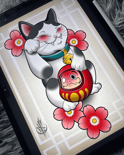 hinh-xam-meo-than-tai-va-daruma_19