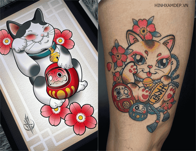 hinh-xam-meo-than-tai-va-daruma_3