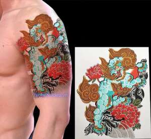 Hình Xăm Kỳ Lân Nhật Cổ: những mẫu hình xăm siêu đẹp 2025