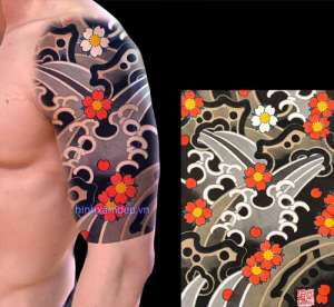 Hình xăm hoa anh đào nhật cổ: những mẫu hình xăm đẹp nhất 2024