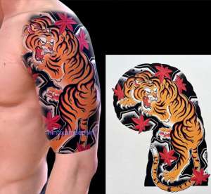 Mẫu Hình Xăm Bắp Tay Nam Nhật Cổ Đẹp và Ấn Tượng