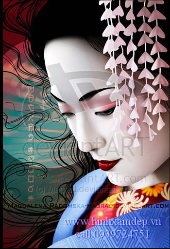 hình xăm geisha (7)