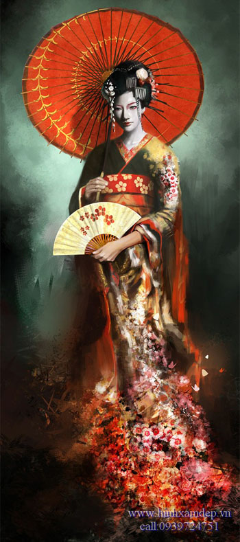 hình xăm geisha (10)
