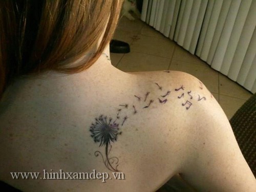 8-hinh-xam-de-thuong-Dandelion-tattoo