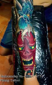 hinh xam oni o canh tay