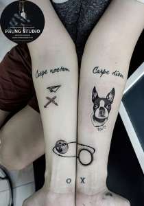 Hình xăm mini dễ thương ở tay nam