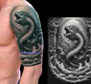 Khám Phá Bộ Hình Xăm Cá Chép Hóa Rồng Bắp Tay Đẹp Nhất Hiện Nay