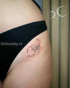 Hình Xăm Bọ Cạp Mini Nhỏ Gọn Nhưng Cực Ngầu