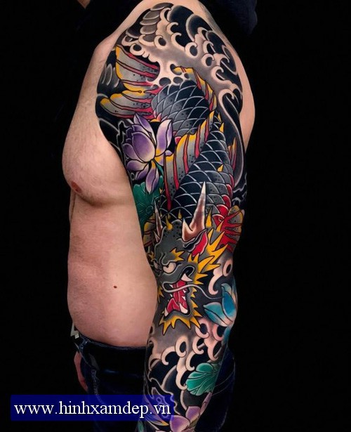 Bộ sưu tập Hình xăm cá chép hóa rồng ở tay 2025 Bộ sưu tập Hình xăm cá chép hóa rồng ở tay 2025