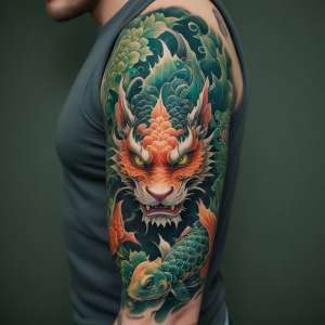 Những mẫu hình xăm cá chép mặt quỷ đẹp 2025