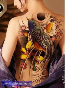 Top Mẫu Xăm Cá Chép Full Lưng Đẹp Nhất Hiện Nay