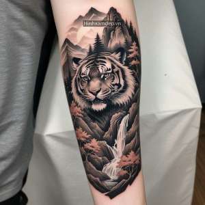 Bộ Sưu Tập Hình Xăm Hổ Bắp Tay Chất Ngầu 2025