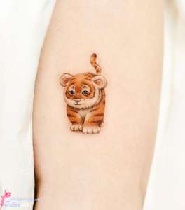 Hình Xăm Hổ Cute - Những mẫu thiết kế cực kỳ dễ thương 2025