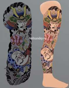 Hình xăm Nhật Cổ full chân; Tổng hợp hình xăm nhật bản đẹp nhất 2025