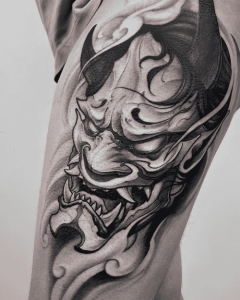 Bộ Sưu Tập Hình Xăm Mặt Quỷ Trắng Đen Cực Ngầu 2025