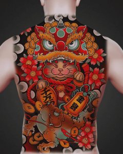 Hình Xăm Mèo Thần Tài Full Lưng: Mẫu Đẹp và Lưu Ý Quan Trọng