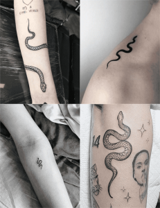 Hình xăm rắn mini: Xu hướng thời thượng cho phái đẹp năm 2025