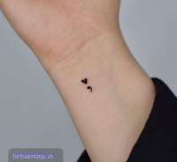 Hình Xăm Dấu Chấm Phẩy; tổng hợp mẫu hình xăm đẹp nhất hiện nay